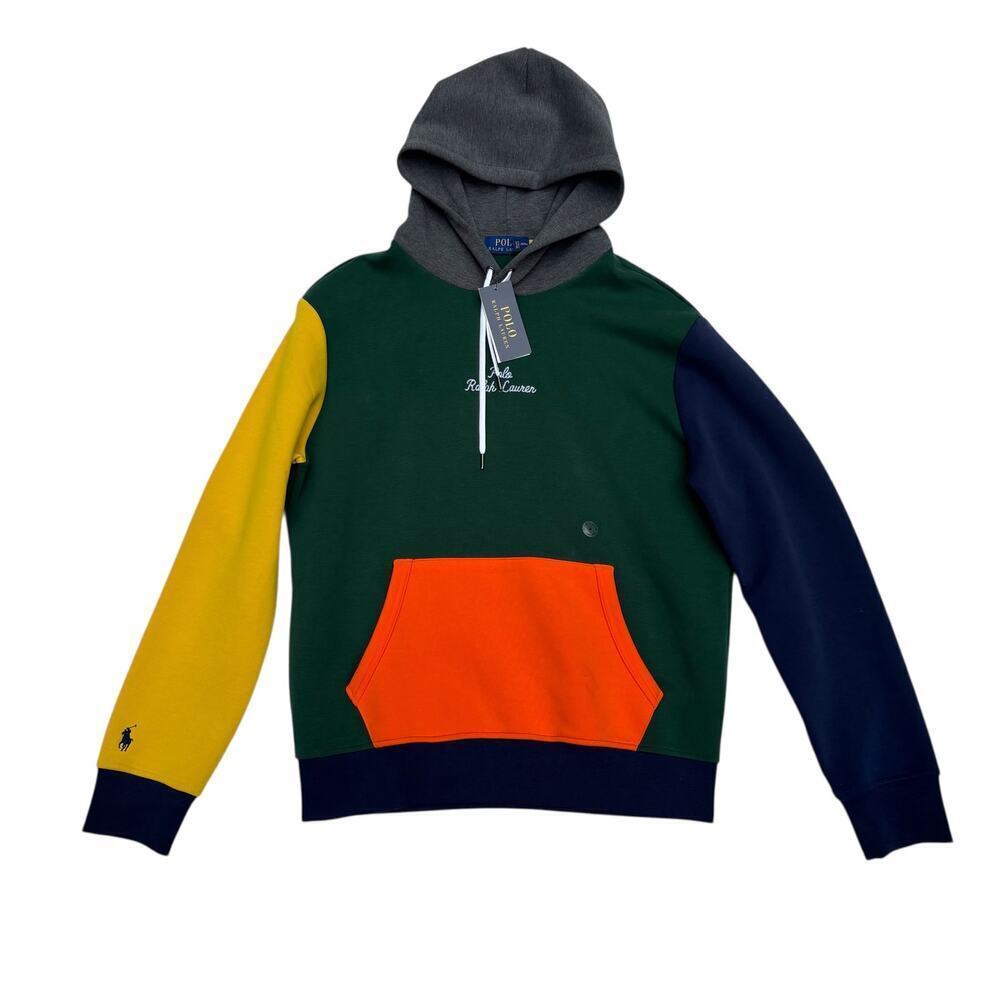 Polo Ralph Lauren Men's Logo Color-Blocked Double-Knit Hoodie Size M - Picture 3 of 13